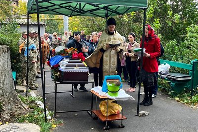 В Подільську, що на Одещині, попрощались із загиблим військовим
