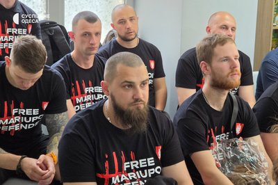 В Одесі відбулася акція на честь четвертої річниці вихідців оборонців з Азовсталі у Маріуполі