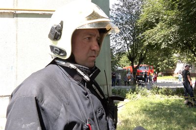 Начальник пожежно-рятувальної частини Луцька Сергій Січко Начальник пожежно-рятувальної частини Луцька Сергій Січко