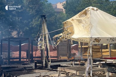 В Одесі на березі моря горіло кафе "Ікра"