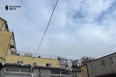 "Черговий акт агресії": в Одесі через падіння дрона зруйнувало будівлю. ФОТО "Черговий акт агресії": в Одесі через падіння дрона зруйнувало будівлю. ФОТО