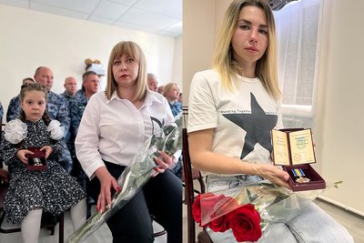 Родини загиблих прикордонників з нагородами Родини загиблих прикордонників з нагородами