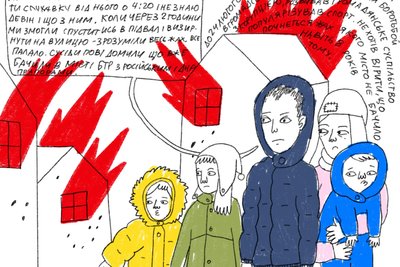 Ілюстраторка з Бахмута Маша Вишедська створює комікси про людей, які живуть в окупованих містах та поблизу фронту Ілюстраторка з Бахмута Маша Вишедська створює комікси про людей, які живуть в окупованих містах та поблизу фронту