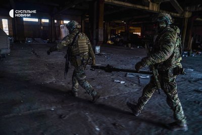 Бійці добровольчого підрозділу Хартія Бахмут лютий 2023 року