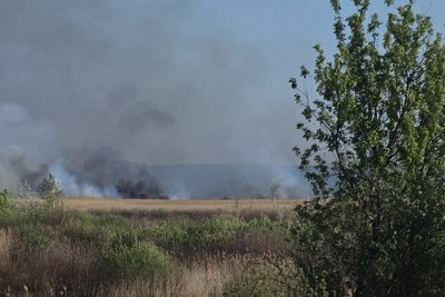 У Чугуївському районі Харківщини понад шість годин горить очерет