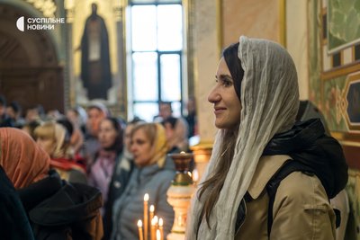 Великоднє богослужіння УПЦ (МП) у церкві преподобного Агапіта Києво-Печерської Лаври, 16 квітня 2023 року