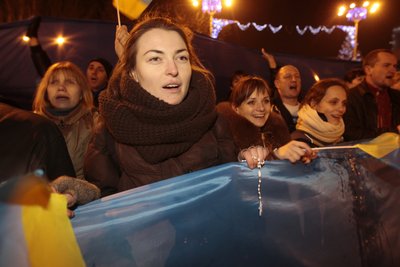 Донецьк, мітинг, весна 2014 року Донецьк, мітинг, весна 2014 року