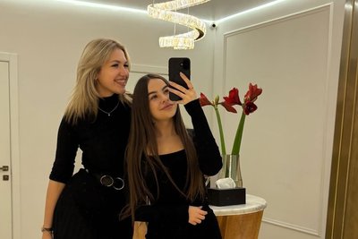 Valeriia Zhyrkova and Alina Smordova Valeriia Zhyrkova and Alina Smordova