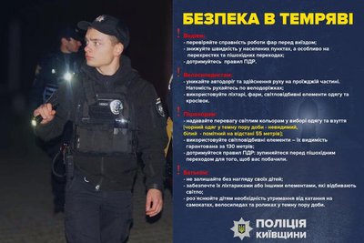 Три смерті на дорогах Київщини: поліція закликає дотримуватись правил безпеки в темний час доби Три смерті на дорогах Київщини: поліція закликає дотримуватись правил безпеки в темний час доби