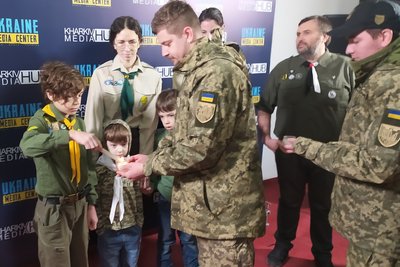 До Харкова приїхав Вифлеємський вогонь До Харкова приїхав Вифлеємський вогонь