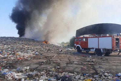 На Одещині спалахнула пожежа на сміттєзвалищі На Одещині спалахнула пожежа на сміттєзвалищі