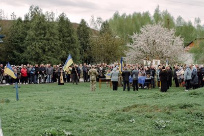 Прощання з військовим Юрій Ткачук зі Славути на Хмельниччині Прощання з військовим Юрій Ткачук зі Славути на Хмельниччині