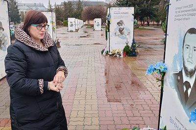 Мама загиблого прикордонника Тетяна Білецька