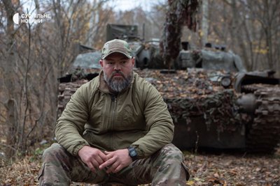 Танкіст з позивним "Крим" у складі бригади "Азов"