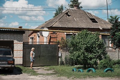 Пошкоджений будинок у Богодухові, 15 липня 2026 Пошкоджений будинок у Богодухові, 15 липня 2026