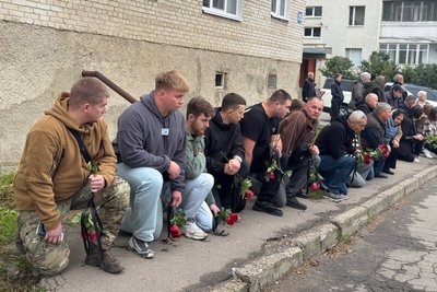 Прощання з Романом Григор'євим у Підгайцях Прощання з Романом Григор'євим у Підгайцях