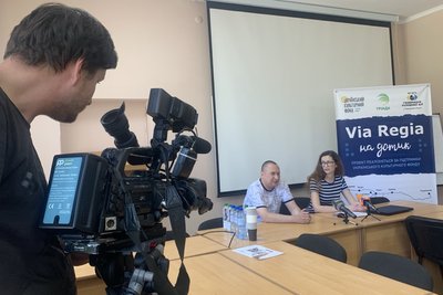 "Via Regia на дотик": замок на Житомирщині увійде до мандрівної карти для незрячих "Via Regia на дотик": замок на Житомирщині увійде до мандрівної карти для незрячих