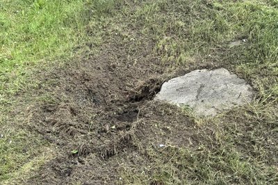 Місце влучання БпЛА на Салтівці у Харкові, 18 травня 2026 року Місце влучання БпЛА на Салтівці у Харкові, 18 травня 2026 року