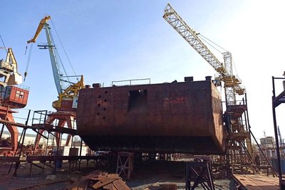 Може перевозити понад 2 0000 тонн вантажів: Українське Дунайське пароплавство побудувало другу SLG–баржу Може перевозити понад 2 0000 тонн вантажів: Українське Дунайське пароплавство побудувало другу SLG–баржу
