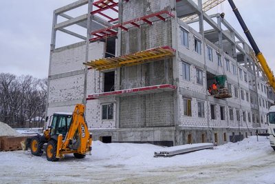 Будівництво Харківського онкоцентру у січні 2022 року