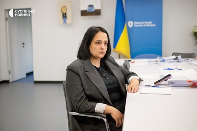 Голова Національної служби здоровʼя України (НСЗУ) Наталія Гусак Голова Національної служби здоровʼя України (НСЗУ) Наталія Гусак