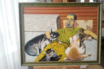 Виставка "Побратими". Миколаївський художник присвятив свої роботи домашнім улюбленцям Виставка "Побратими". Миколаївський художник присвятив свої роботи домашнім улюбленцям