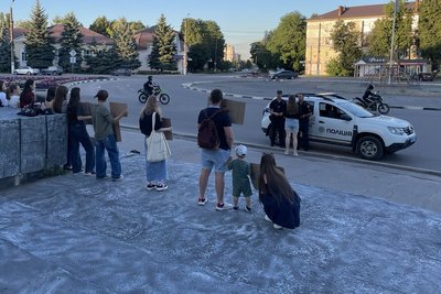 В Охтирці відбулася акція проти відставки Федорова В Охтирці відбулася акція проти відставки Федорова