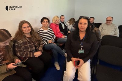 Учасники тренінгу про поведінку під завалами та мінну безпеку Учасники тренінгу про поведінку під завалами та мінну безпеку