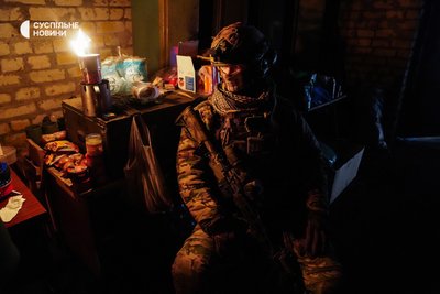 Військовий добровольчого підрозділу Хартія Бахмут лютий 2023 року