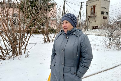 Жителька села Дробишеве Донецька область