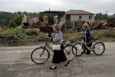 Святогірськ на Донеччині після деокупації, жовтень 2022 року Святогірськ на Донеччині після деокупації, жовтень 2022 року