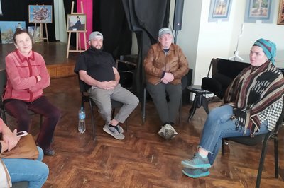 Ліричні, обрядові та козацькі пісні: як гурт "Муравський шлях" збирає фольклор під час війни на Харківщині Ліричні, обрядові та козацькі пісні: як гурт "Муравський шлях" збирає фольклор під час війни на Харківщині