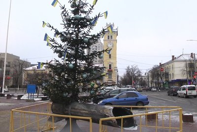 Ялинки незламності: де встановили головний символ різдвяно-новорічних свят Ялинки незламності: де встановили головний символ різдвяно-новорічних свят