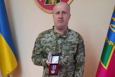 Прикордонник Іван Антонюк отримав державну нагороду Прикордонник Іван Антонюк отримав державну нагороду
