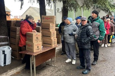Видача гуманітарної допомоги жителям Вільхуватської громади Видача гуманітарної допомоги жителям Вільхуватської громади