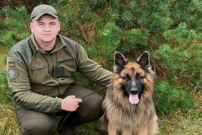 Гвардійський пес Лорд волинського підрозділу отримав медаль "За віддану службу" Гвардійський пес Лорд волинського підрозділу отримав медаль "За віддану службу"
