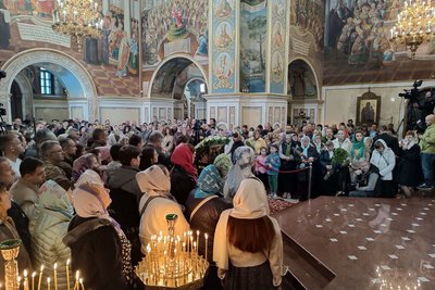 Вербна неділя у Лаврі Вербна неділя у Лаврі
