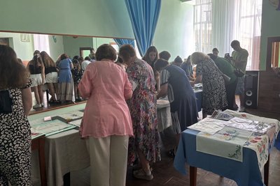У Житомирі на майстер-класі навчали давньому мистецтву української вибійки