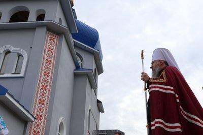 Предстоятель Православної церкви України Епіфаній на відкриття храму в Ков'ягах Предстоятель Православної церкви України Епіфаній на відкриття храму в Ков'ягах