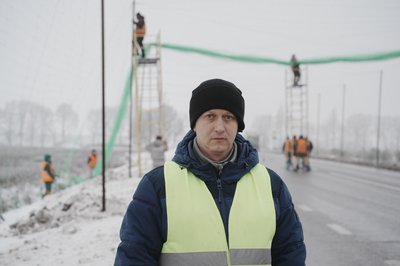 Антон Погарський, начальник дільниці підрядної організації Антон Погарський, начальник дільниці підрядної організації
