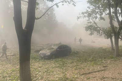 Наслідки російського авіаудару по центру Куп'янська, Харківська область, 28 серпня 2024 року