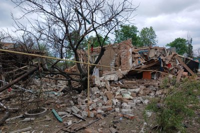 Зруйнований будинок у Підлимані Борівської громади, Харківська область, травень 2026 року Зруйнований будинок у Підлимані Борівської громади, Харківська область, травень 2026 року