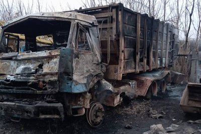 Спалена комунальна техніка, Куп'янськ, Харківська область, 17 листопада 2024 року Спалена комунальна техніка, Куп'янськ, Харківська область, 17 листопада 2024 року