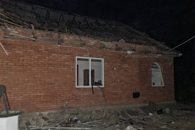 Внаслідок російської атаки на Вінниччині сталося загорання господарчої будівлі Внаслідок російської атаки на Вінниччині сталося загорання господарчої будівлі