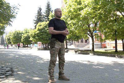 Заступник командира батальйону 127 бригади ТРО Роман Шишко Заступник командира батальйону 127 бригади ТРО Роман Шишко