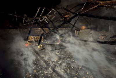 Нічна атака на Одещину: згорів склад фермерського господарства, жертв немає Нічна атака на Одещину: згорів склад фермерського господарства, жертв немає