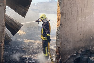 В Луцькому районі горів столярний цех