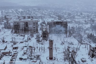 Куп'янськ на Харківщині, грудень 2025 року Куп'янськ на Харківщині, грудень 2025 року