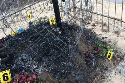 У Змієві горіла могила військового У Змієві горіла могила військового