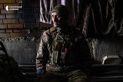 Мінометник 93-ї механізованої бригади "Холодний Яр" у Бахмуті, лютий 2023 року